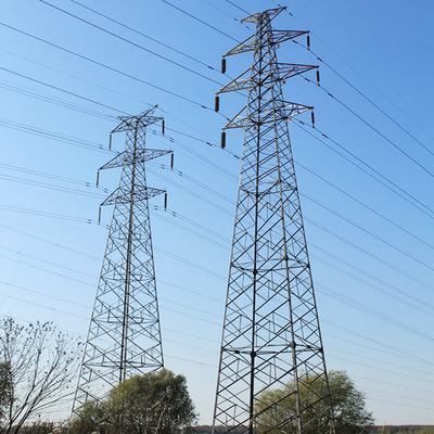 Inmersión caliente tubular 330kv galvanizado Angel Steel Lattice Tower