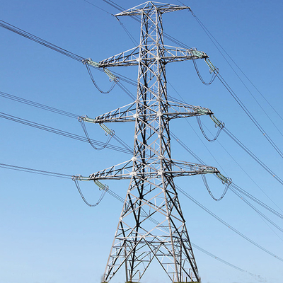 Línea de transmisión galvanizada de Angel Steel 500KV de la inmersión caliente torre