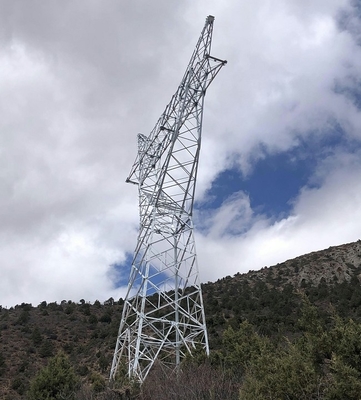 110 torre de acero angular Legged de la transmisión del enrejado 132kV 4