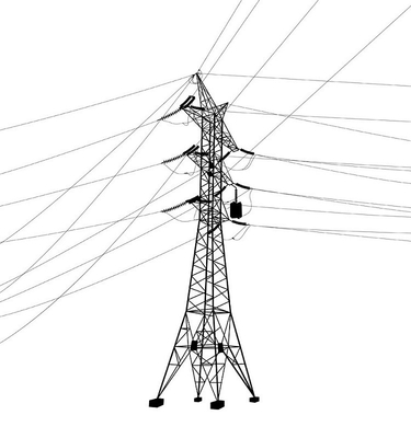 Acero 11 del ángulo del HDG línea de transmisión 35 220 330 500kV torre