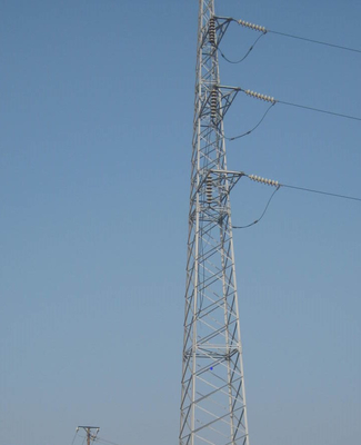 Línea de transmisión galvanizada 33KV torre de acero del enrejado
