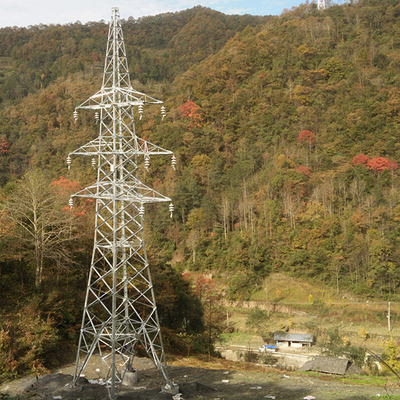 Línea de transmisión de acero 33KV del HDG del enrejado torres