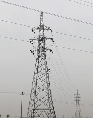 10 - Torre doble de acero de la transmisión del enrejado del circuito del ángulo de 1000KV HDG