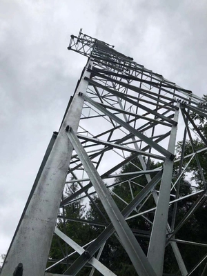 ASTM123 galvanizó la torre de acero del enrejado de la distribución de poder 110KV
