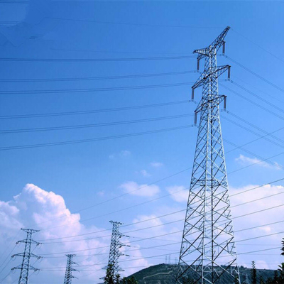 La inmersión caliente galvanizó la torre de acero de la transmisión de poder 110KV