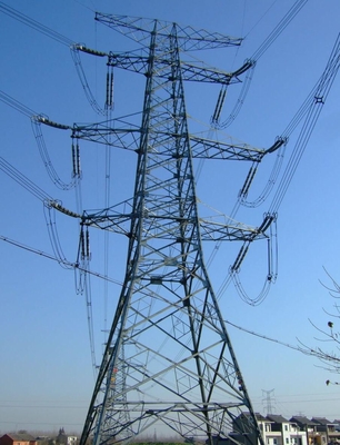 10 - Torre de acero de la transmisión del enrejado del ángulo de 500KV HDG