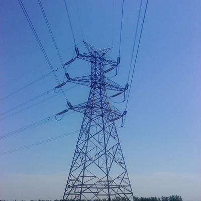 Torre de acero Legged de la transmisión del enrejado 4 Q345