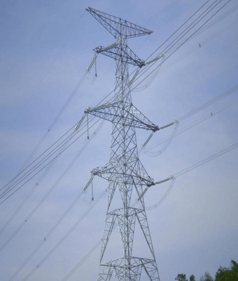 10 - torres de la transmisión del voltaje del 100M Lattice Steel High