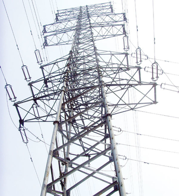 10 - torres de la transmisión del voltaje del 100M Lattice Steel High