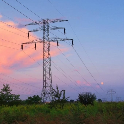 Línea de transmisión de poder del acero del enrejado de 33KV 130KV 500KV torres