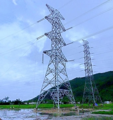 110KV torres de acero del enrejado de la telecomunicación Q235 Q345 Q420