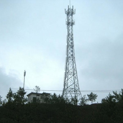 torre de acero del enrejado G/M de la telecomunicación autosuficiente de los 76m