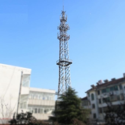 Torre de acero de la telecomunicación del ángulo de la transmisión Q345B Q235B de la señal