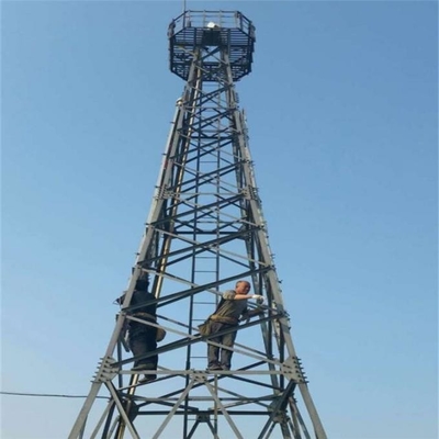 Torre de acero de la telecomunicación del ángulo de la transmisión Q345B Q235B de la señal