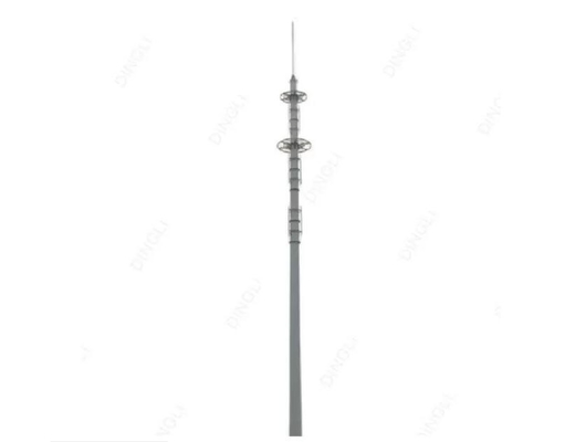 Torre de antena galvanizada de las telecomunicaciones de la inmersión caliente Q345B el 100m