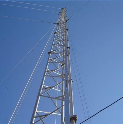 Torre tubular de las telecomunicaciones de la ayuda del uno mismo altura de 15 - de los 60m para la transmisión de la señal