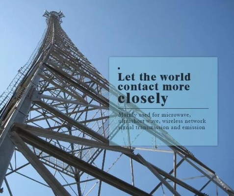 Torre de acero galvanizada de la telecomunicación monopolar de la antena del G/M