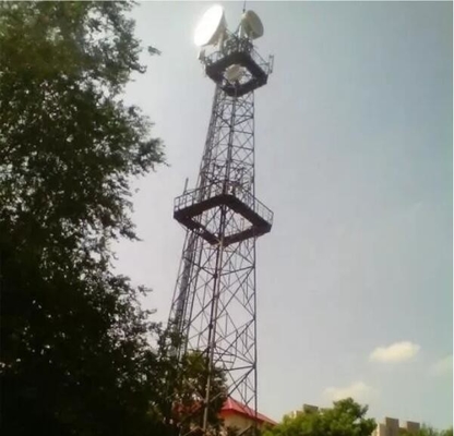 Torre de comunicación móvil de acero del mosaico del ángulo de ASTM A123 HDG