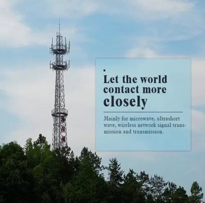 Torre de comunicación móvil de acero del mosaico del ángulo de ASTM A123 HDG