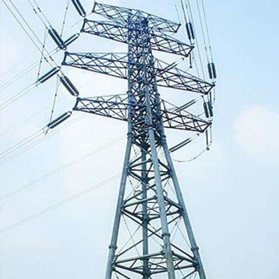 Línea de transmisión acero galvanizado Q355/Q255 Guy Wire Tower