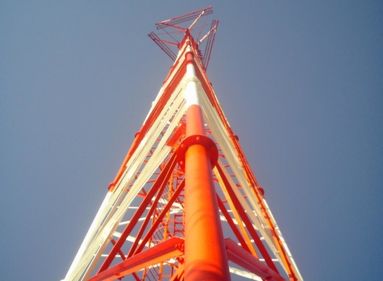 Torre de acero tubular Legged galvanizada el 15m - los 50m de la telecomunicación 3