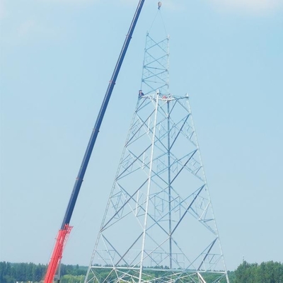 Torre de acero galvanizada autosuficiente Legged de la telecomunicación 4