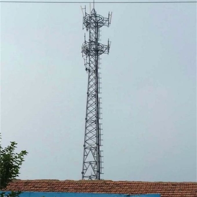 Torre 3/4 de antena de acero tubular Legged de las telecomunicaciones del HDG