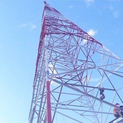 Torre de acero los 20m de la telecomunicación del círculo los 30m los 40m los 50m los 60m cuadrúpedos