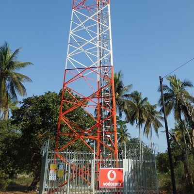 torre de acero Sst galvanizado angular los 49m de la telecomunicación de 3leg 4leg