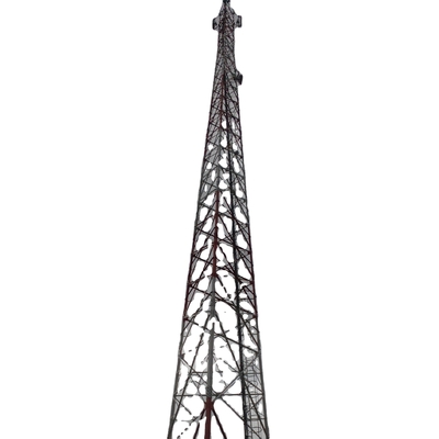 Galvanización móvil de la telecomunicación de 4 piernas de la antena de acero angular de la torre