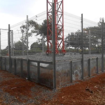 Torre de acero los 20m de la telecomunicación cuadrúpeda del círculo los 30m los 40m los 50m los 60m