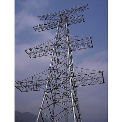 Línea de transmisión de poder eléctrico de acero de la torre Q235B del ángulo galvanizado