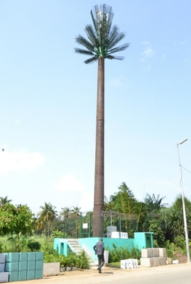 Torre de acero galvanizada de la antena artificial del árbol de la inmersión caliente para la telecomunicación