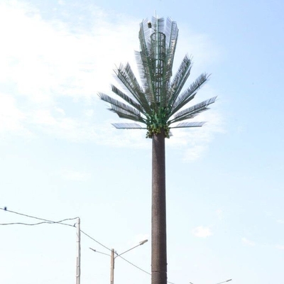 Torre camuflada de la palmera del pino de la comunicación altura de los 0m - de los 80m