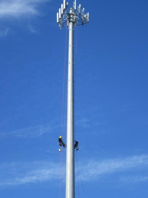 Material de acero galvanizado de la torre Q355 Q245 de poste del palo de Guyed