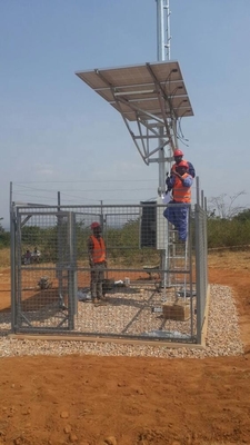 La torre de acero de la telecomunicación del sistema del relámpago del enrejado galvanizó
