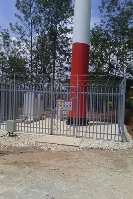 La torre monopolar de acero para la inmersión caliente de las telecomunicaciones galvanizó