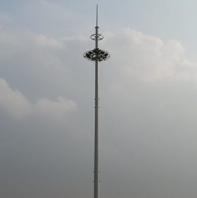 Torre de acero de la telecomunicación de acero Q235 con la inmersión caliente galvanizada