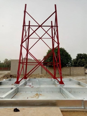 Cuadrilátero Legged de la torre 4 de acero móviles del enrejado angular