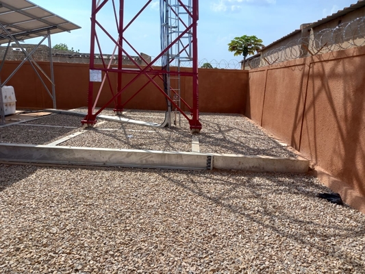 La inmersión caliente Q235 galvanizó la torre de acero para la telecomunicación RDU RDS
