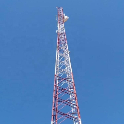 torre de acero tubular Legged 3 de los 80m para la telecomunicación