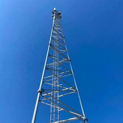 Torre de antena móvil de las telecomunicaciones tubulares de acero del enrejado 3 o 4 Legged