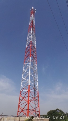 3 forTelecommunication de acero tubular de la torre de la transmisión de las piernas Q235